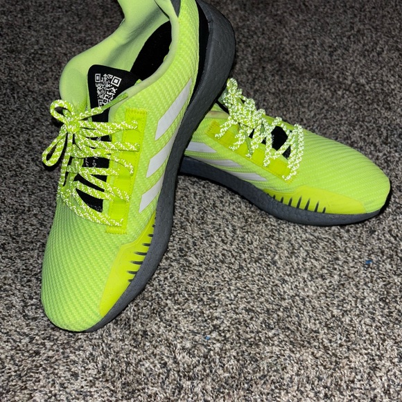 adidas | Shoes | Mens Adidas Boost Neon Green Athletic Shoes Call Out ...